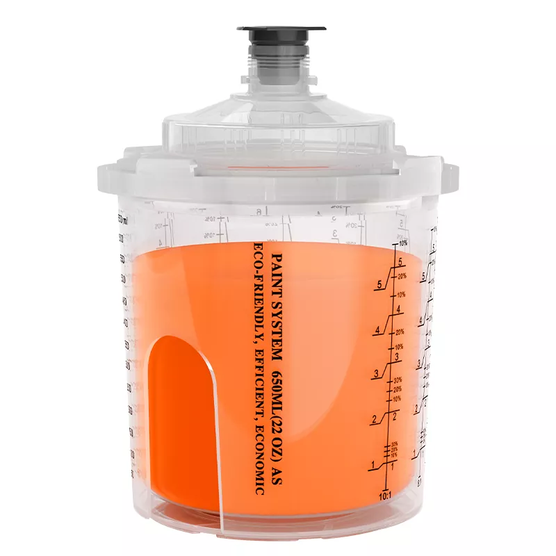 650ml kertakäyttöinen ruiskupistoolikuppi