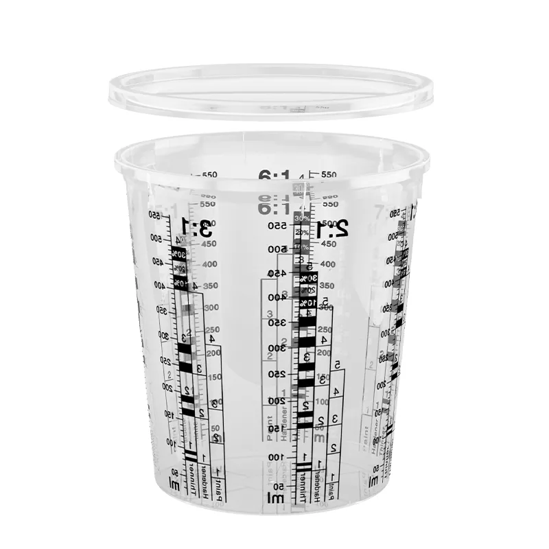 680ml PP Automotive Paint Sekoituskuppi kannen kanssa
